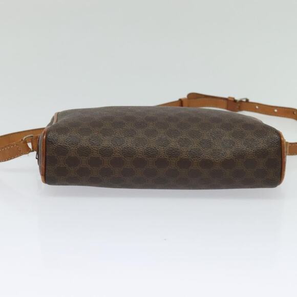 CELINE Macadam Canvas Shoulder Bag Pvc Brown Gold - Picture 9 of 12